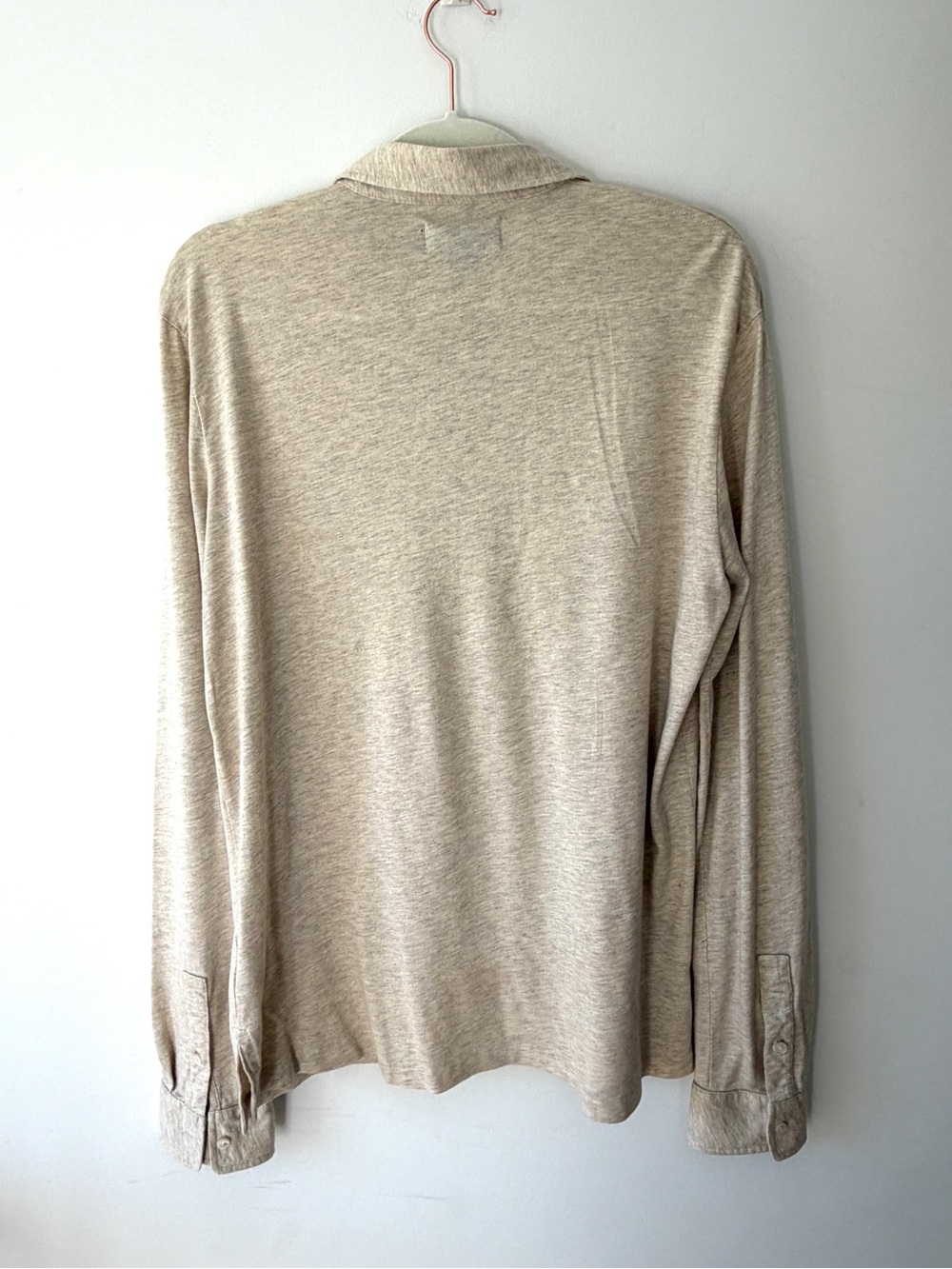 Polo Ralph Lauren Long Sleeve Polo Shirt Beige Si… - image 7